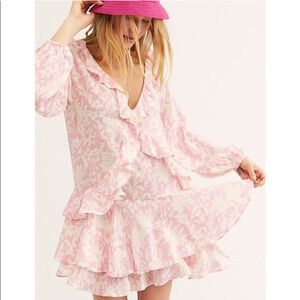 Free People Rebecca Ruffle Dress Small NWT